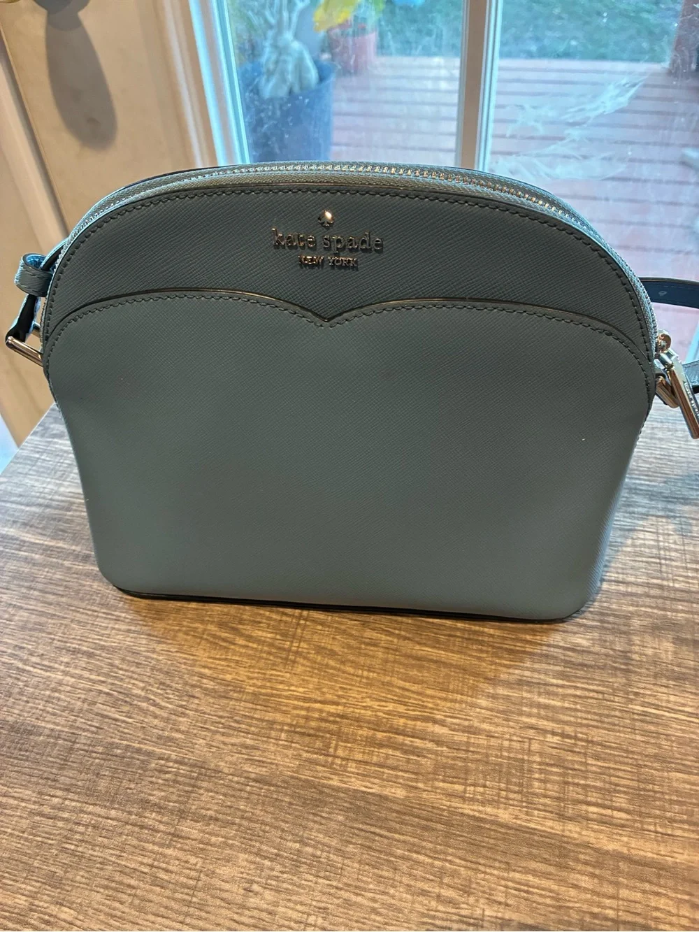 kate spade slate blue dome crossbody